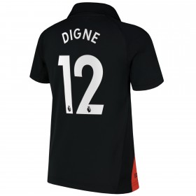 Jalkapallo Pelipaidat Everton Lucas Digne 12 Vieraspaita 2021-2022 Lyhythihainen